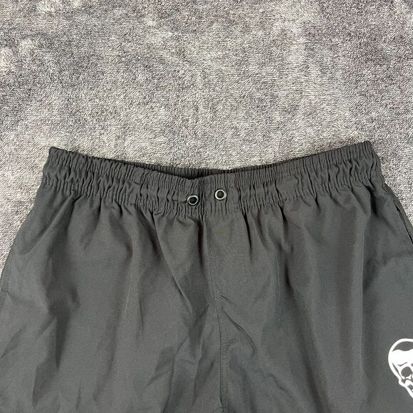 Gymreapers Men's Athletic Shorts Black Skull Unlined 6" Inseam Men's L Running - Picture 2 of 10
